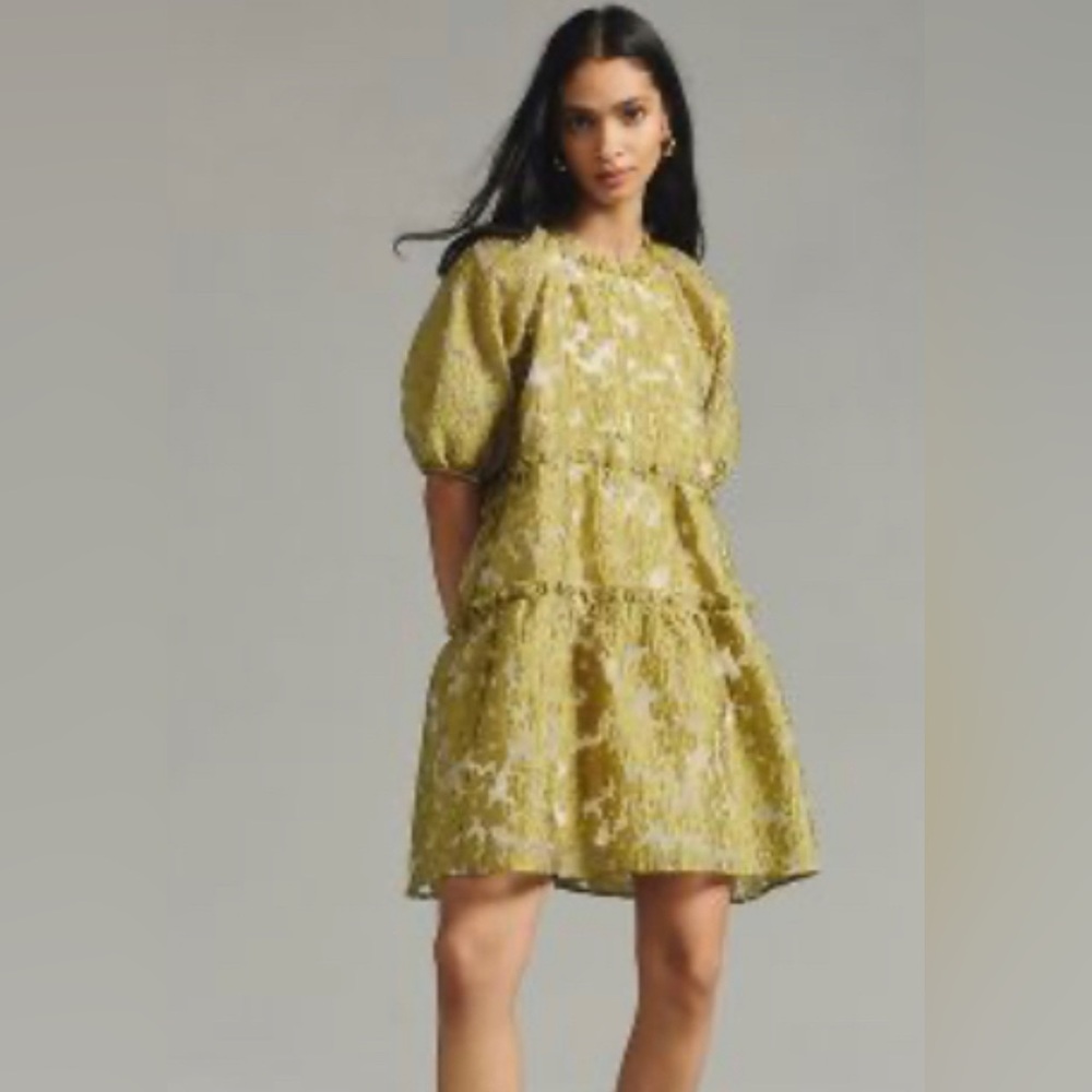 Brand New Apple green A dress Maeve by Anthropologie